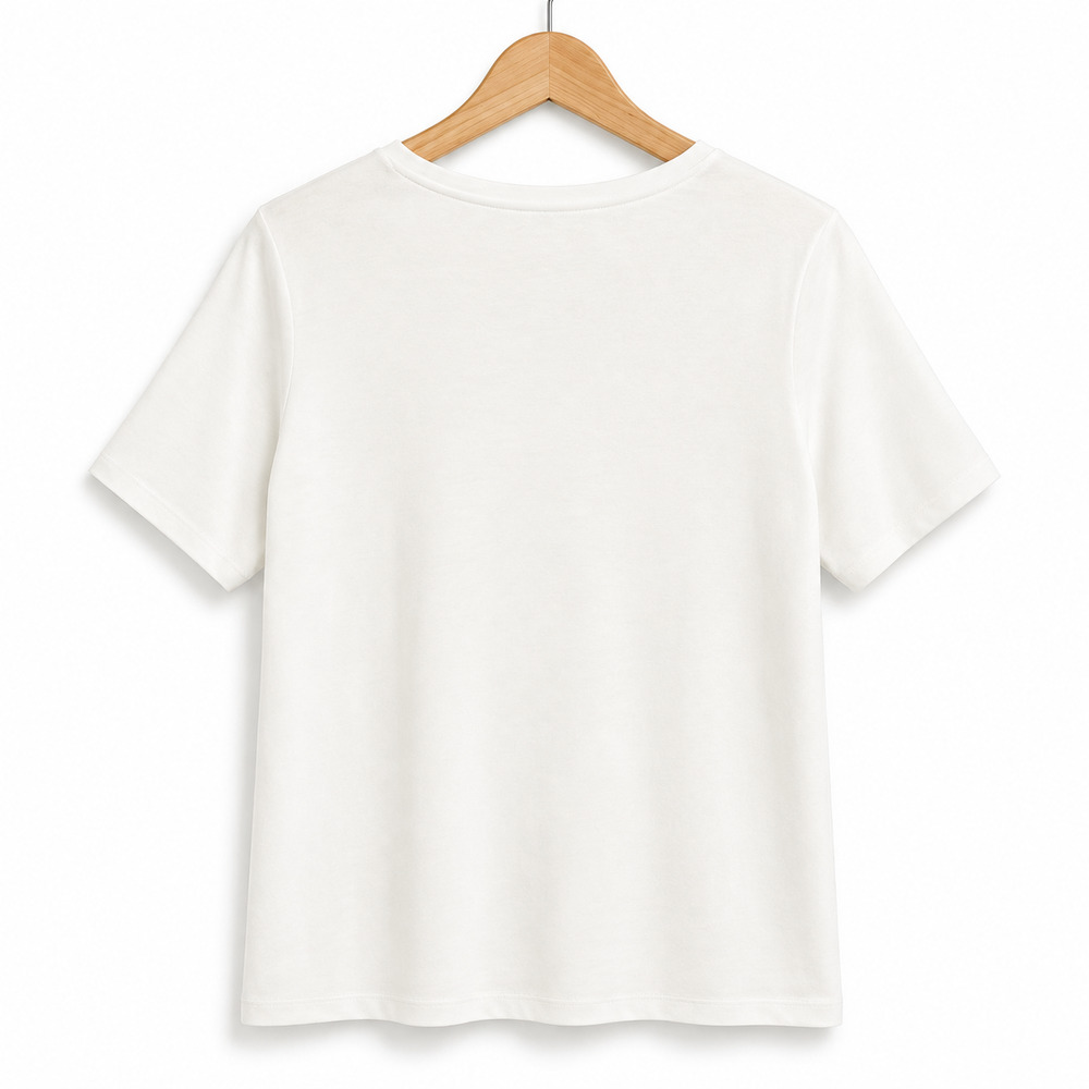Chicos Bella Top Basic Knit Womens Size XL White 100% Cottton Short Sleeve NWT - Picture 2 of 10